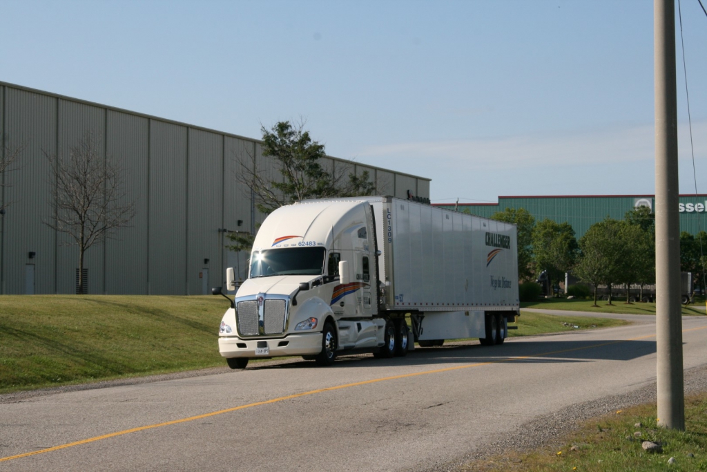 Challenger truck driving