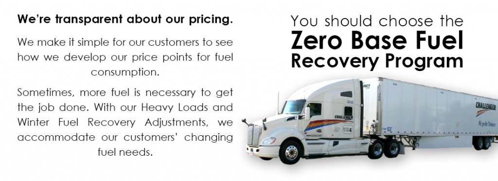 Zero Base Fuel Recovery Program - Transparency 